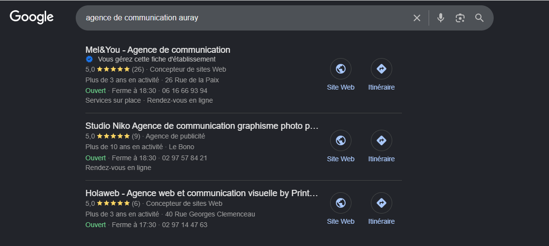 edc gbp seo local agence de communication