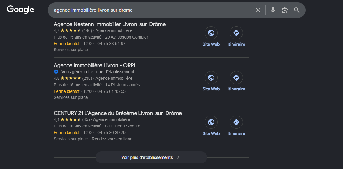edc gbp seo local agence immobilière 2