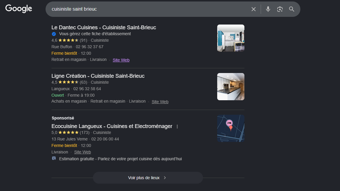 edc gbp seo local cuisiniste
